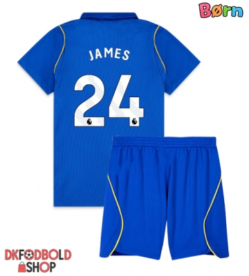 Chelsea Reece James #24 Hjemmebanesæt Børn 2026-27 Kort ærmer (+ korte bukser)